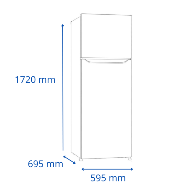 Refrigerador Heladera James Inoxidable 372 Litros Frio Seco RJ 401 INOX