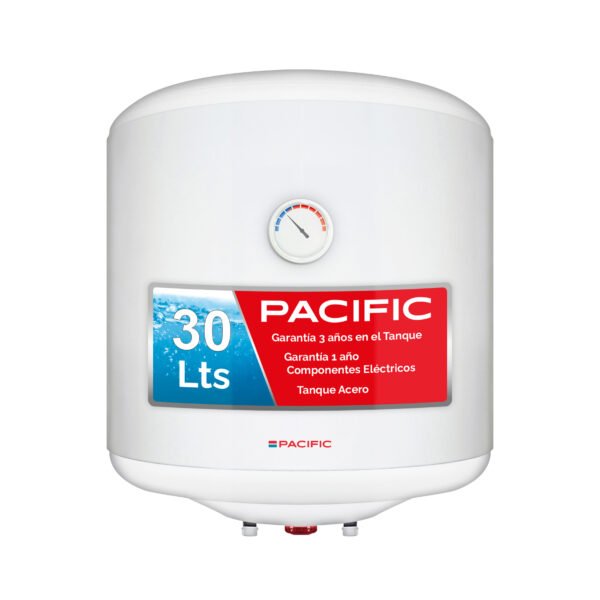 Termotanque Calefón Punktal De Acero 30 Litros Cilíndrico - Pacific VM 30 N4