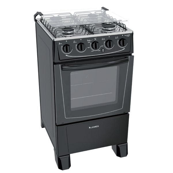 Cocina a Gas James 4 Hornallas Negro C 105 B NEGRO
