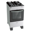 C690V-INOX Cocina a Gas James 4 Hornallas Inoxidable Con Mesada De Vidrio C 690 V INOX