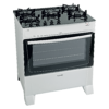 C695V-Blanca-Derecha5h Cocina a Gas James 5 Hornallas Blanco Con Mesada De Vidrio C 695 V BLANCO