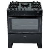 Cocina a Gas James 5 Hornallas Negro Con Mesada De Vidrio C 695 V NEGRO