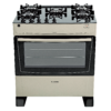 Cocina a Gas James 5 Hornallas Titanium Con Mesada De Vidrio C 695 V TITANIUM