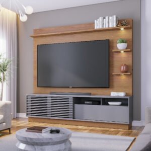 CAMPECHE-6 Modular Campeche Freijo / Cinza TV Hasta 65'