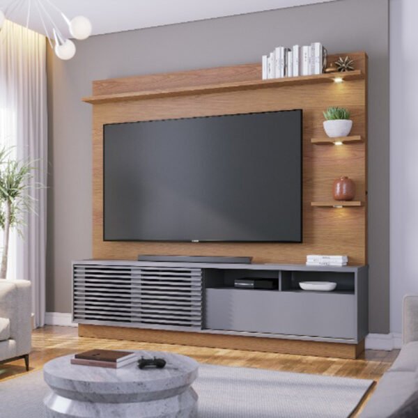 Modular Campeche Freijo / Cinza TV Hasta 65'