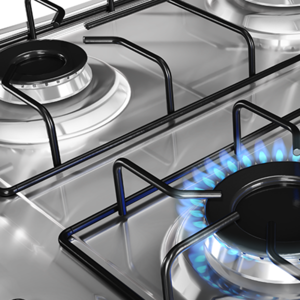 Cocina a Gas Enxuta 4 Hornallas Negro CENX27542NG-1