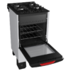 Cocina a Gas Enxuta 4 Hornallas Blanco Con Mesada de Vidrio CENXV27542W-1
