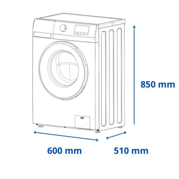 Lavarropas James Carga Frontal 6 Kg Blanco LR 6990 BLT