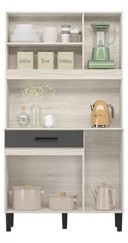 Kit De Cocina Magazin 90 Blanco / Chumbo