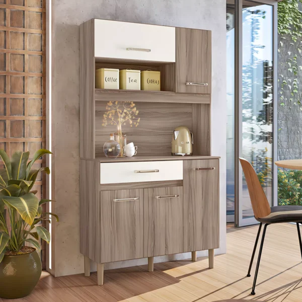 D_NQ_NP_2X_921712-MLU77520606239_072024-F Kit De Cocina Magazin 90 Carvalho / Off White