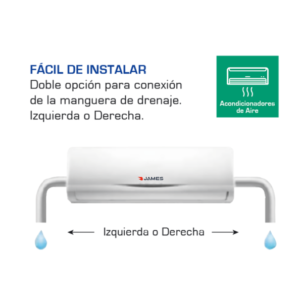 Aire Acondicionado James Sistema ON/OFF De 18.000 BTU AAM-18 AU-FC