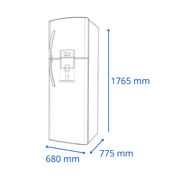 Refrigerador Heladera James Dark Inoxidable 429 Litros Frio Seco RJ 560 DARK DE