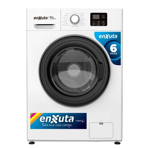 Lavarropas Enxuta Carga Frontal 6 Kg Blanco LENX0650DW