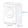 Lavarropas James Carga Frontal 6 Kg Blanco LR 1006 G4 BL