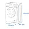 Lavarropas James Carga Frontal 6 Kg Rojo LR 1008 R