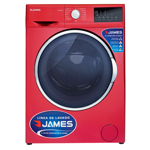 Lavarropas James Carga Frontal 6 Kg Rojo LR 1008 R