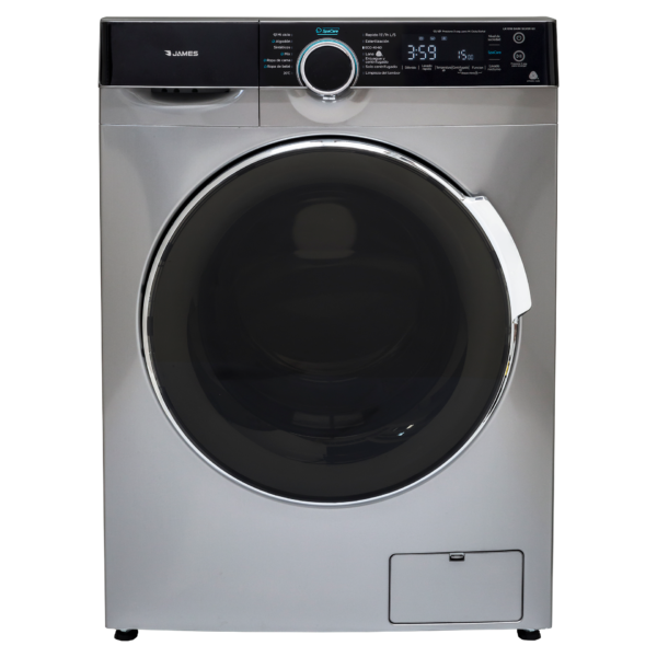 Lavarropas James Carga Frontal 10,5 Kg Silver Inverter LR 1016 INV DARK SILVER  G3