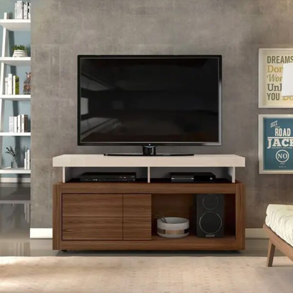 Rack Verano Off White / Marroquim TV Hasta 55'