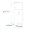 Refrigerador Heladera James Inoxidable 293 Litros Con Dispensador Frio Seco RJ 301 Inox D