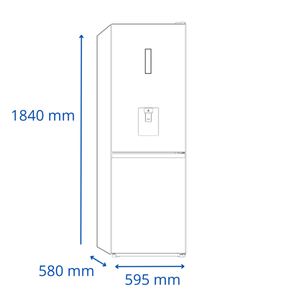 Refrigerador Heladera James Inoxidable 330 Litros Inverter Combi RJ 417 IHD