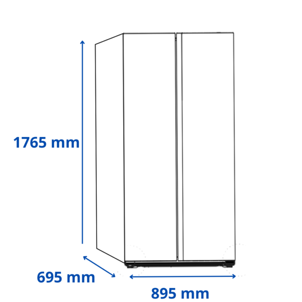 Refrigerador Heladera James Inoxidable 562 Litros Inverter Side By Side Frio Seco RJ 45 M SBSI INOX