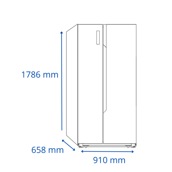Refrigerador Heladera James Inoxidable 559 Litros Inverter Side By Side Frio Seco RJN 40K SBSI