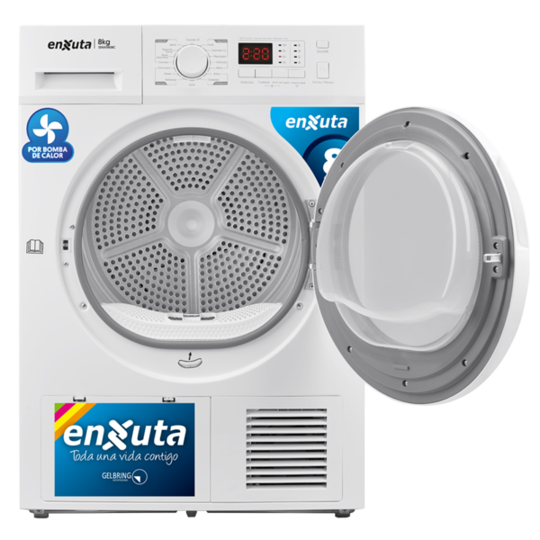 Secarropas Enxuta 8 Kg Blanco Por Bomba de Calor SENX980BC