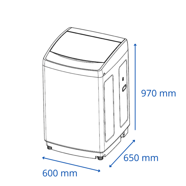 Lavarropas James Carga Superior 10 Kg Blanco WMTJ-1080 F2