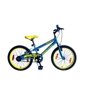 Bicicleta Baccio Bambino rodado 20 en color turquesa y amarillo, con diseño juvenil y detalles deportivos