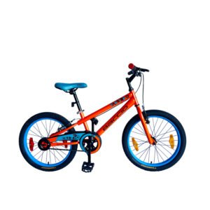 Bicicleta Baccio Bambino rodado 20 en color turquesa y naranja, con diseño juvenil y detalles deportivos