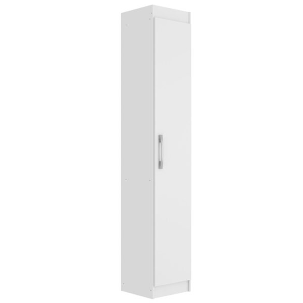 Armario Panelero Toledo con puerta en color blanco y estructura en color blanco, diseño funcional para almacenamiento en el hogar