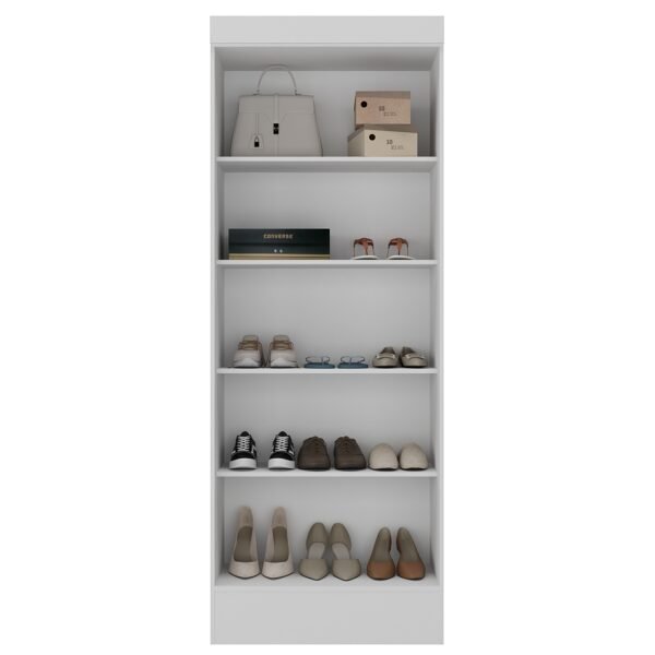 Armario multiuso Nara con dos puertas, color blanco, diseño funcional para almacenamiento en el hogar