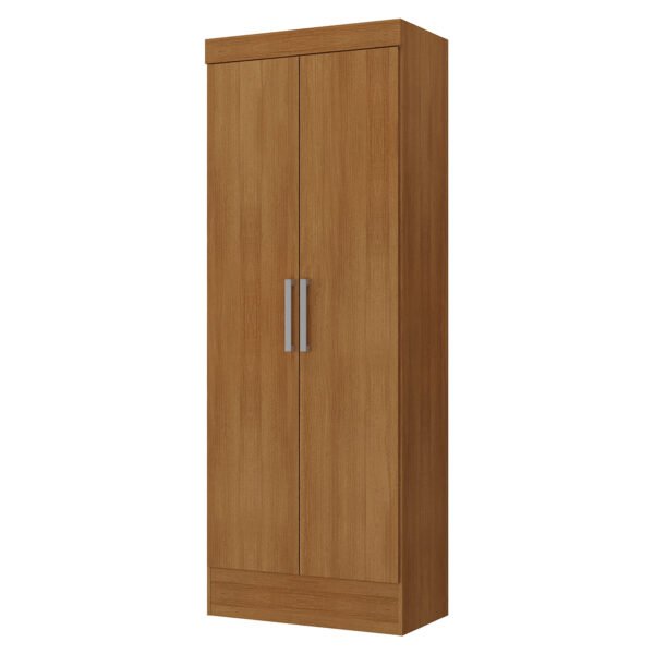 Armario multiuso Nara con dos puertas, color marrón, diseño funcional para almacenamiento en el hogar.
