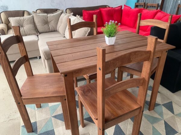 Juego Comedor Madera Cera