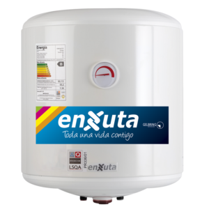 Termotanque calefón Enxuta de acero, 40 litros, modelo TENX2140, eficiencia energética B, color blanco