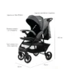 Coche De Bebe Gris Sienna Travel Sytem Bebesit