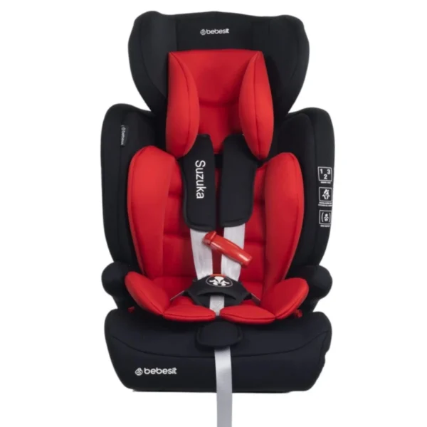 Silla de Bebe Para Auto Bebesit Booster Convertible Suzuka 9 a 36 kg Rojo