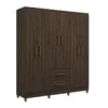 Ropero Fortaleza 6 Puertas Oscuro