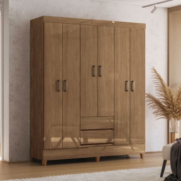 Ropero Fit 6 Puertas y 2 Cajones