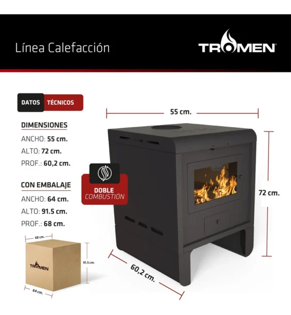 Calefactor Tromen Pehuen P12