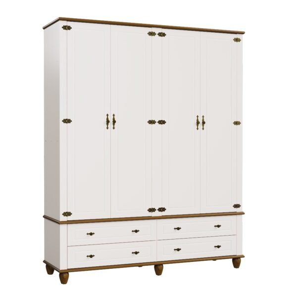 Ropero Joy 4 Puertas y 4 Cajones