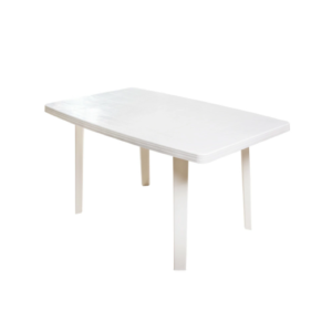 mesaflorenciamegaluna Mesa Pvc Rectangular Blanca 138x82x73