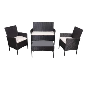 Set Living Exterior Apolo Negro