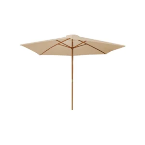 sombrilla-madera-natural-beige-nfwp Sombrilla de Madera Natural y Tela 3.0m Beige