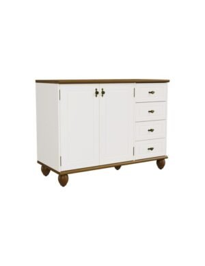 Bajo Mesada Joy Blanco 2 Puertas Y 4 Cajones