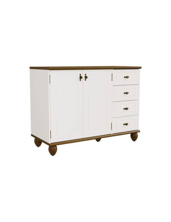 Bajo Mesada Joy Blanco 2 Puertas Y 4 Cajones