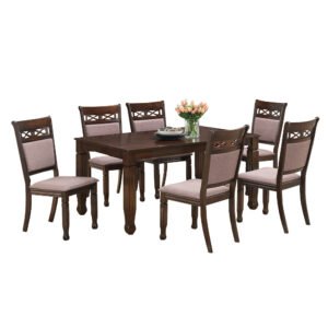 Juego de Comedor Tobago 6 Sillas Cappuccino