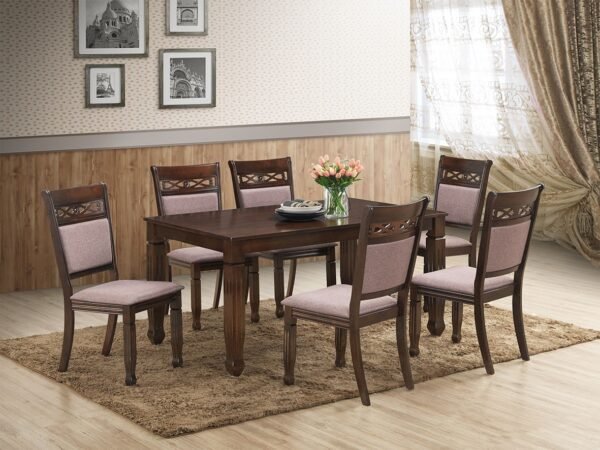 Juego de Comedor Tobago 6 Sillas Cappuccino