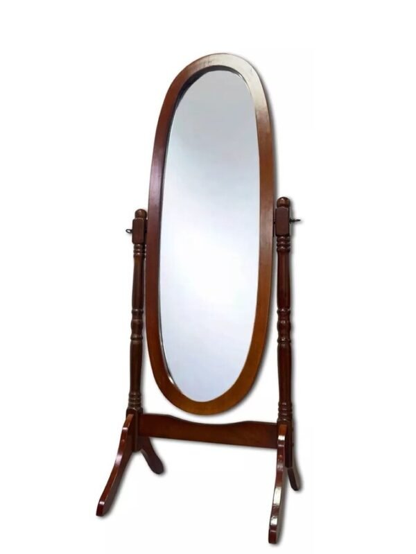 Espejo_Madera_de_pie_trabajado_A09_Oval_Rectangular_Nig_1-MegaLuna Espejo Ovalado de Madera A09R