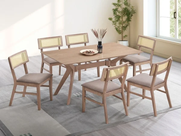 RAFFLES-6.2 Juego de Comedor 6 Sillas Raffles